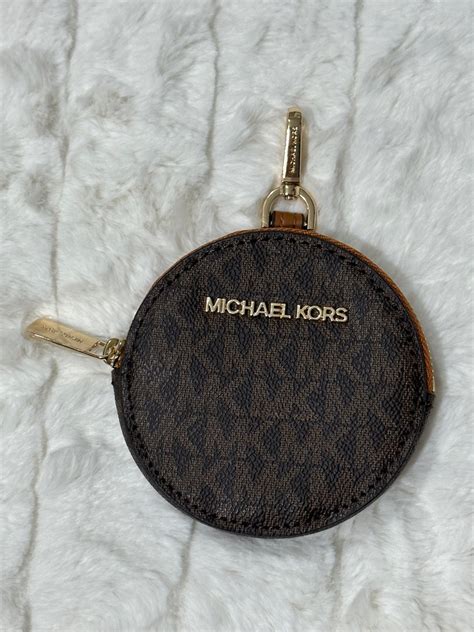 michael kors round coin purse